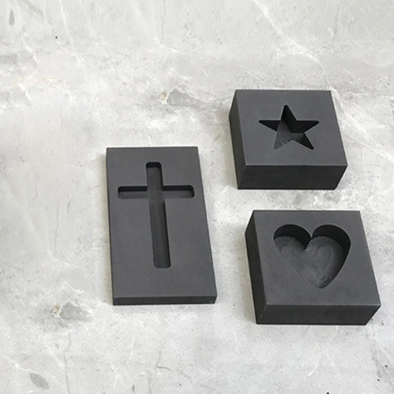 Форма для слиток серебра форма тигеля из графита плавления золота цветного