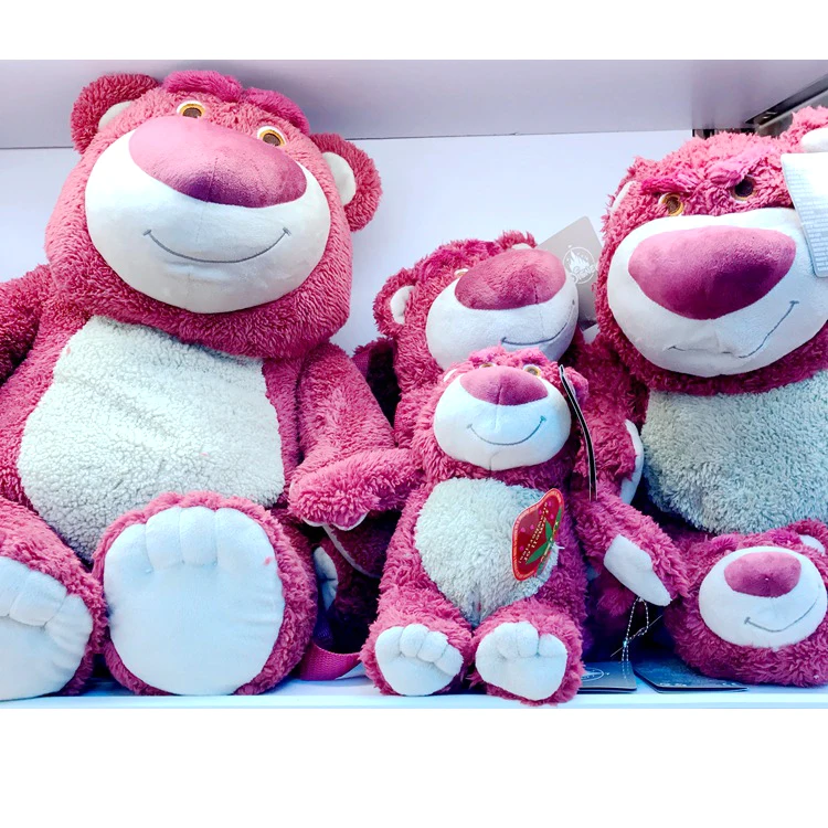 

Disney Bear Plush toy 30-50cm Original Toy Story Strawberry Bear Stuffed Bear Super Soft Toy For With Strawberry Smell