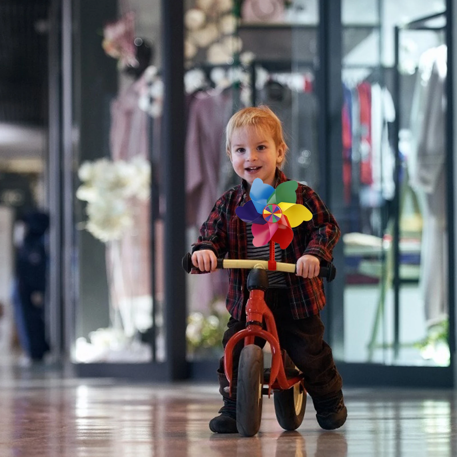 Детский трехколесный велосипед ветряная мельница для девочек украшение детей