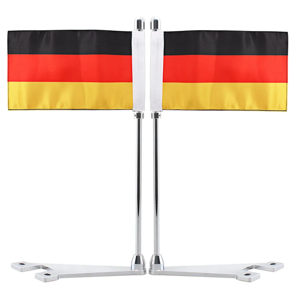 2 шт. багажная стойка для мотоцикла с немецким флагом вертикальный флагшток