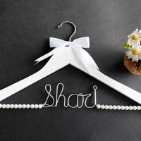 personalize bridal hangerwire name hangerwedding hangerbride hangerwedding dress hangerbridal hangerbridesmaid gift