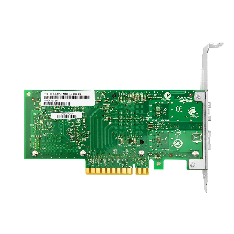 X520-SR2 Intel 82599ES чип 10G сетевая карта с 2 для программирования в производственных