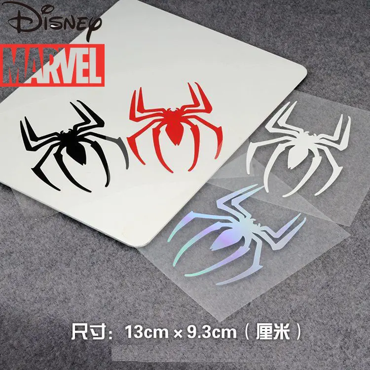 

Disney Spider-Man Car Stickers Marvel Reflective Car Stickers Marvel's The Avengers Hollow Fuel Tank Cap Personality Decals