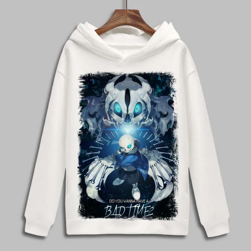 Используйте Косплей Толстовка фриск без принтом скелета флисовая пуловер худи
