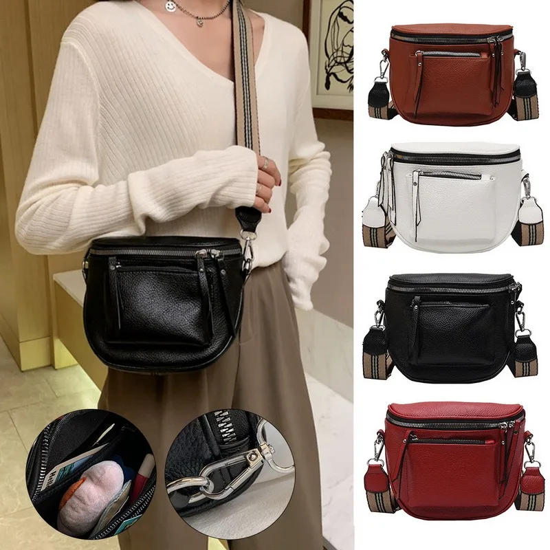 

Luxury Genuine Leather Handbags New Designer Fashion Cowhide One Shoulder Handbag Diagonal Multi-Purpose Chest Bag