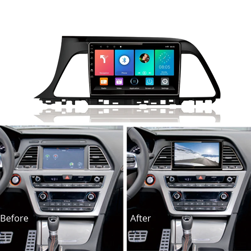 Автомобильный мультимедийный плеер easteregg для Hyundai Sonata 9 го поколения 2015 2017 2.5D