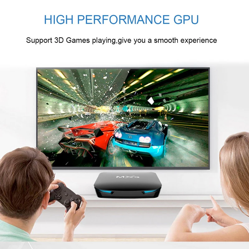 MXQ G12 S905X Смарт ТВ приставка Android 8 1 Bluetooth 4 2 беспроводной 2T2R HDMI KODI18.0 телеприставка