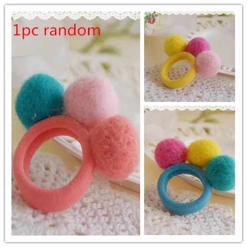 Эластичная повязка для волос с помпоном из искусственного меха|Аксессуары