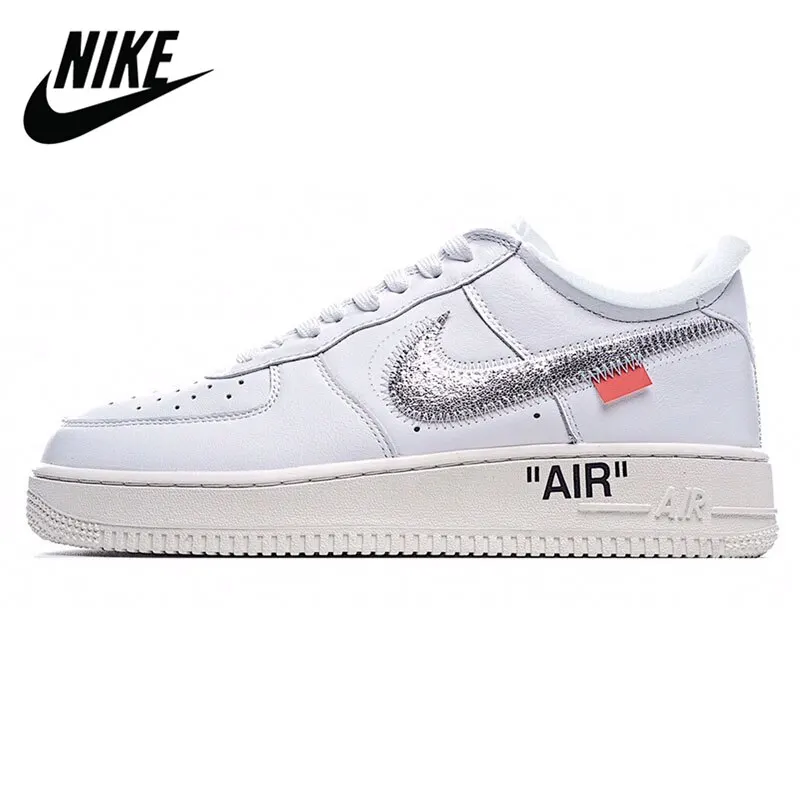 

New Air Force 1 men's and women's skateboard shoes casual fluorescent green sky blue pure white outdoor sports shoes size 36-45