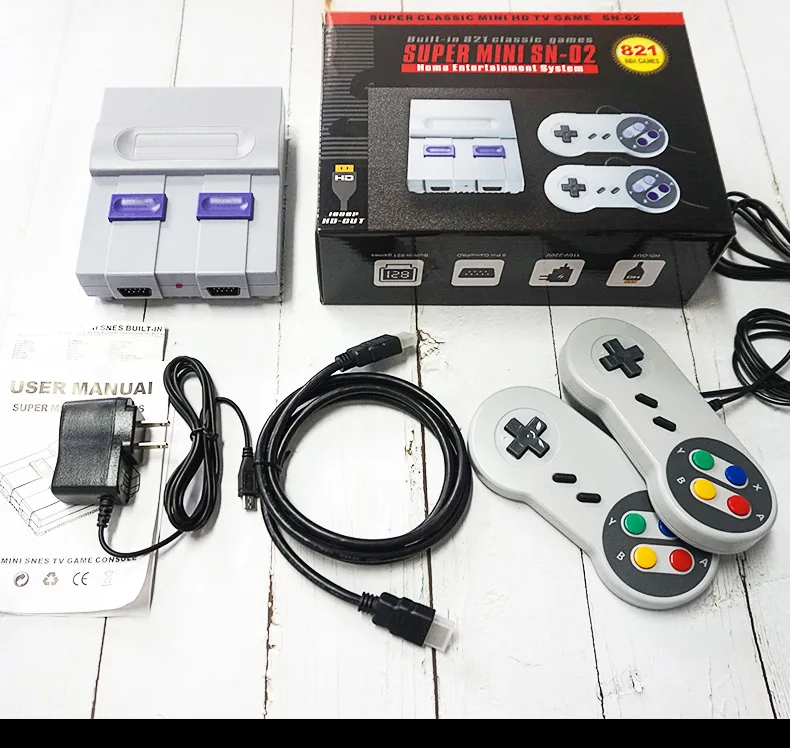 

Мини ТВ игровая консоль 8 бит Ретро Классический Ручной игровой плеер HD выход видео игровая консоль встроенные 821 игр для игрушек подарки