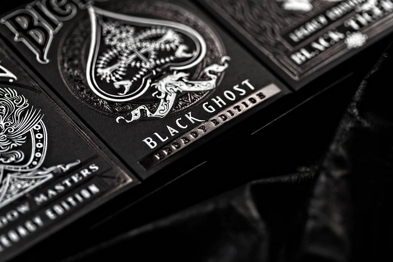 Игральные карты Bicycle Black Ghost Legacy Edition Ellusionist колода USPCC коллекционный покер