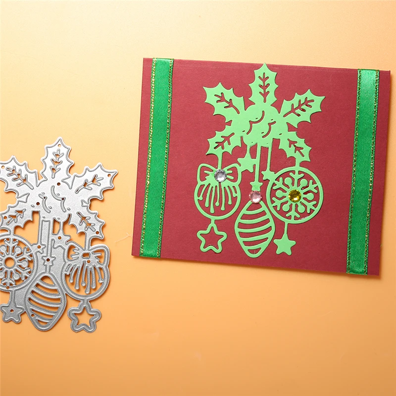 Ножи для вырубки листьев YaMinSanNiO из металла новые для изготовления карточек, скрапбукинга, тиснения, шаблонов и ремесел на Рождество.
