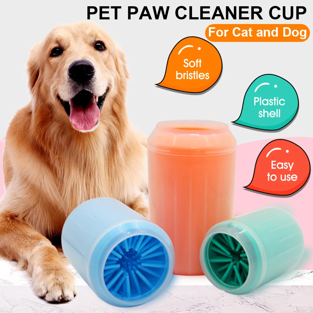 

Portable Dog Paw Cleaner Cup Soft Silicone Combs Outdoor Pet towel Foot Washer Paw Clean Brush Quickly Wash Foot Cleaning Bucket