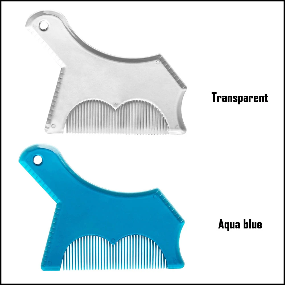 Прозрачный Мужской гребень для бороды прозрачный формирования аксессуары