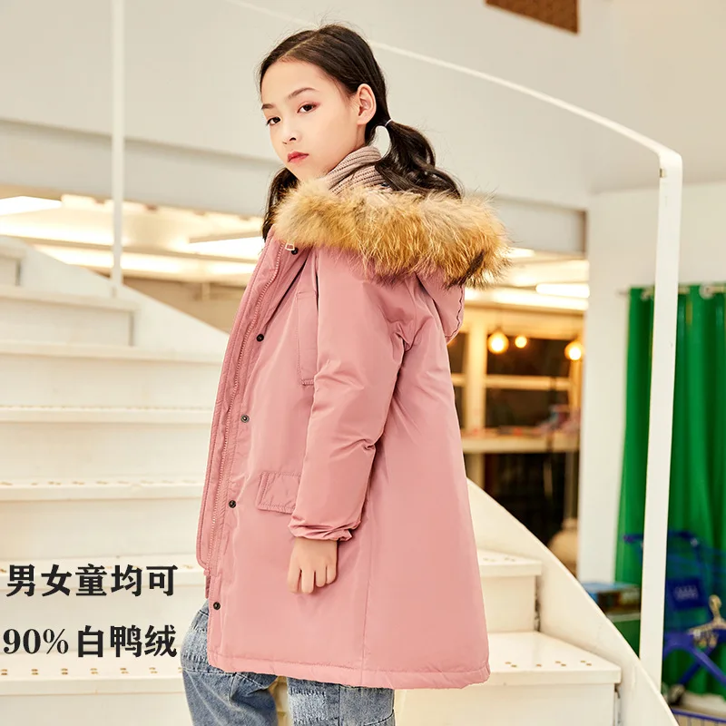 2020 модная детская зимняя хлопковая куртка-пуховик Одежда для девочек одежда