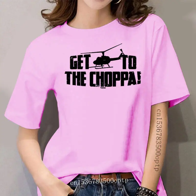 

Get to The Choppa! - Arnold Quote Predator women's T-Shirt