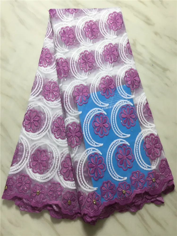 Hot sales Swiss lace fabric with stones embroidery African cotton fabrics voile popular Dubai style FFP1014 | Дом и сад