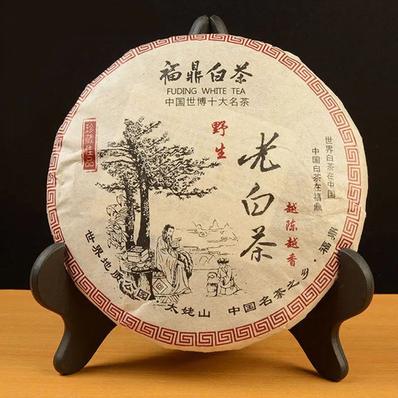 

Chinese tea Organic Premium Aged Fuding Shou Mei Long Life Eyebrow Cake 350g