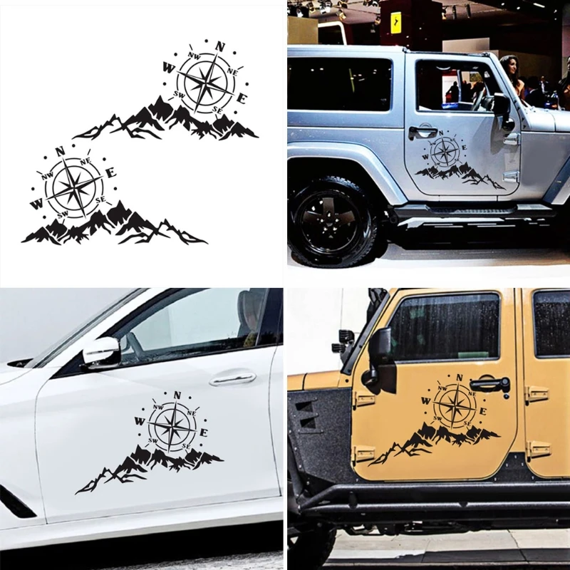 

Mountain Compass Car Sticker Funny Vinyl Car-Styling Decal Motorcycles Car Decor Y5GF