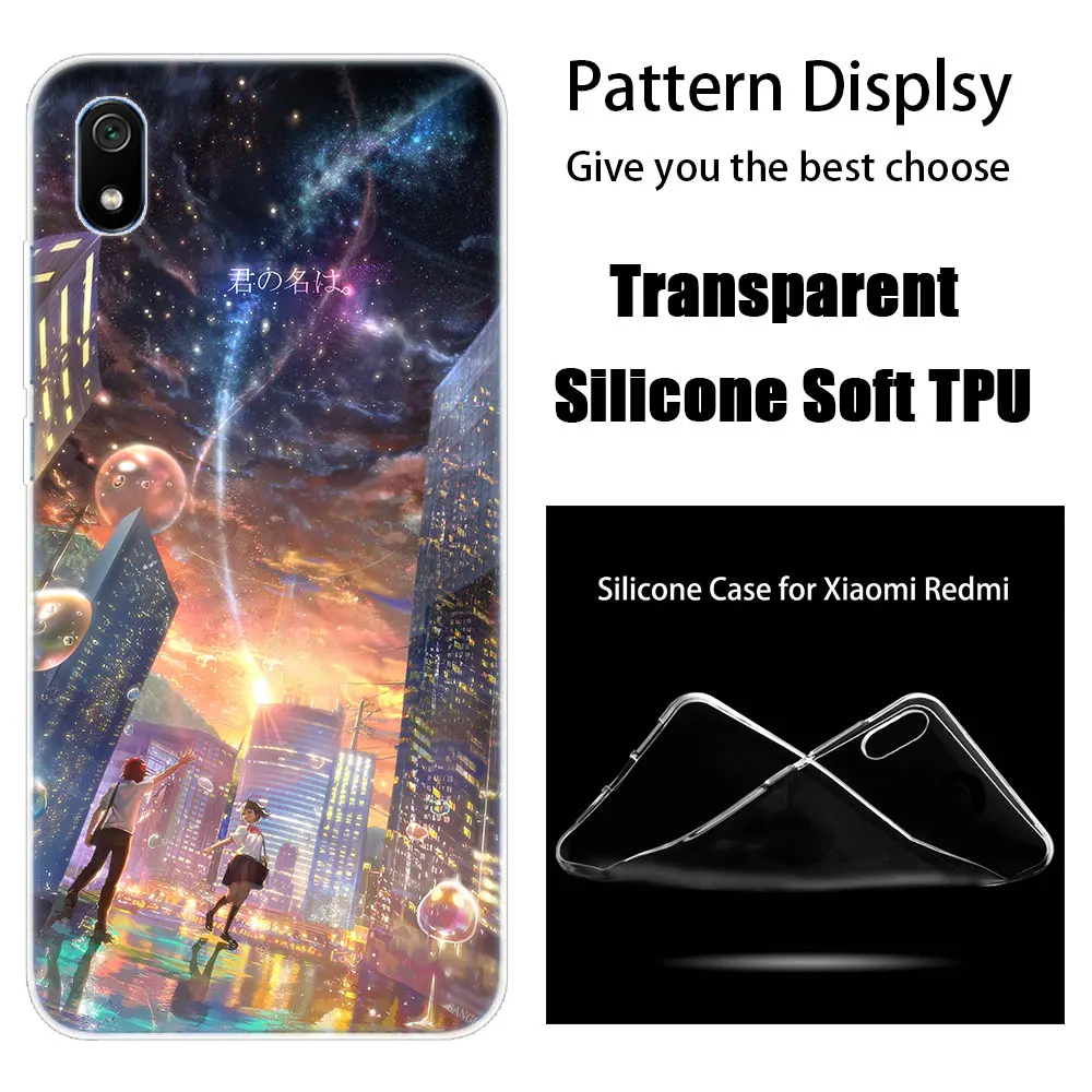 008 Роскошный силиконовый чехол аниме ваше имя Kimi no Na wa для Xiaomi Redmi K20 Pro 7 7A 6 6A 4X5 Plus S2 GO Note 8 7 6 5 Pro 4 - Цвет: 008