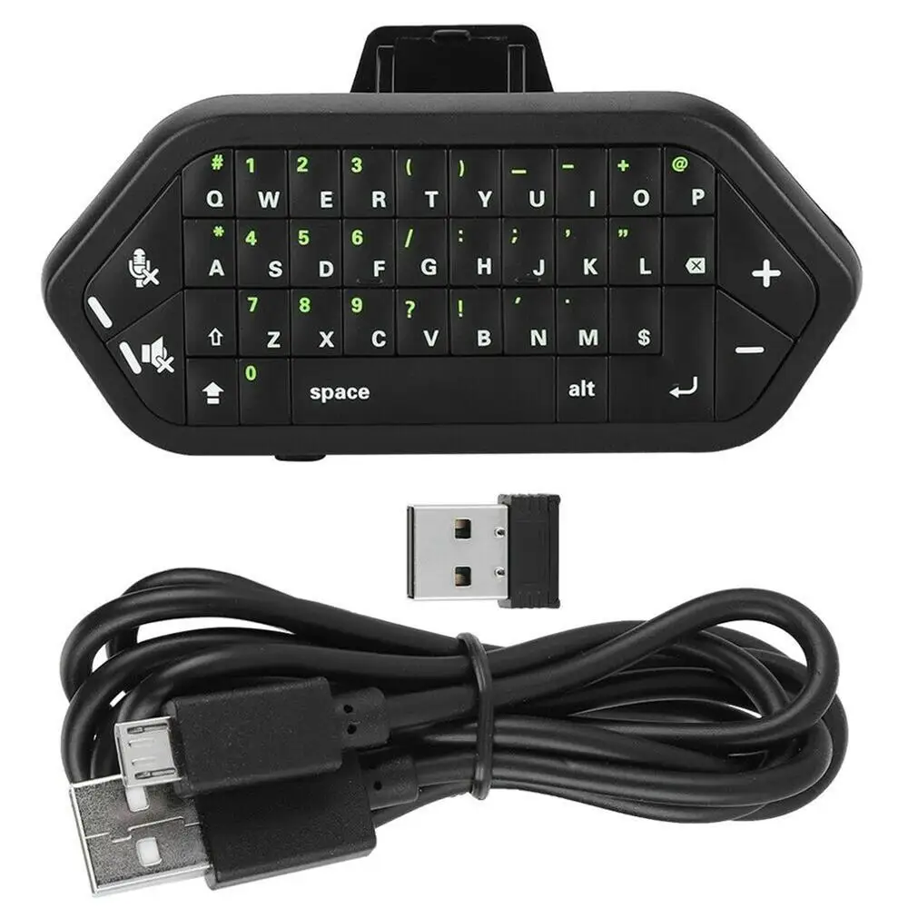 2 4 ГГц Беспроводная клавиатура Игровой адаптер для наушников Chatpad Xbox One