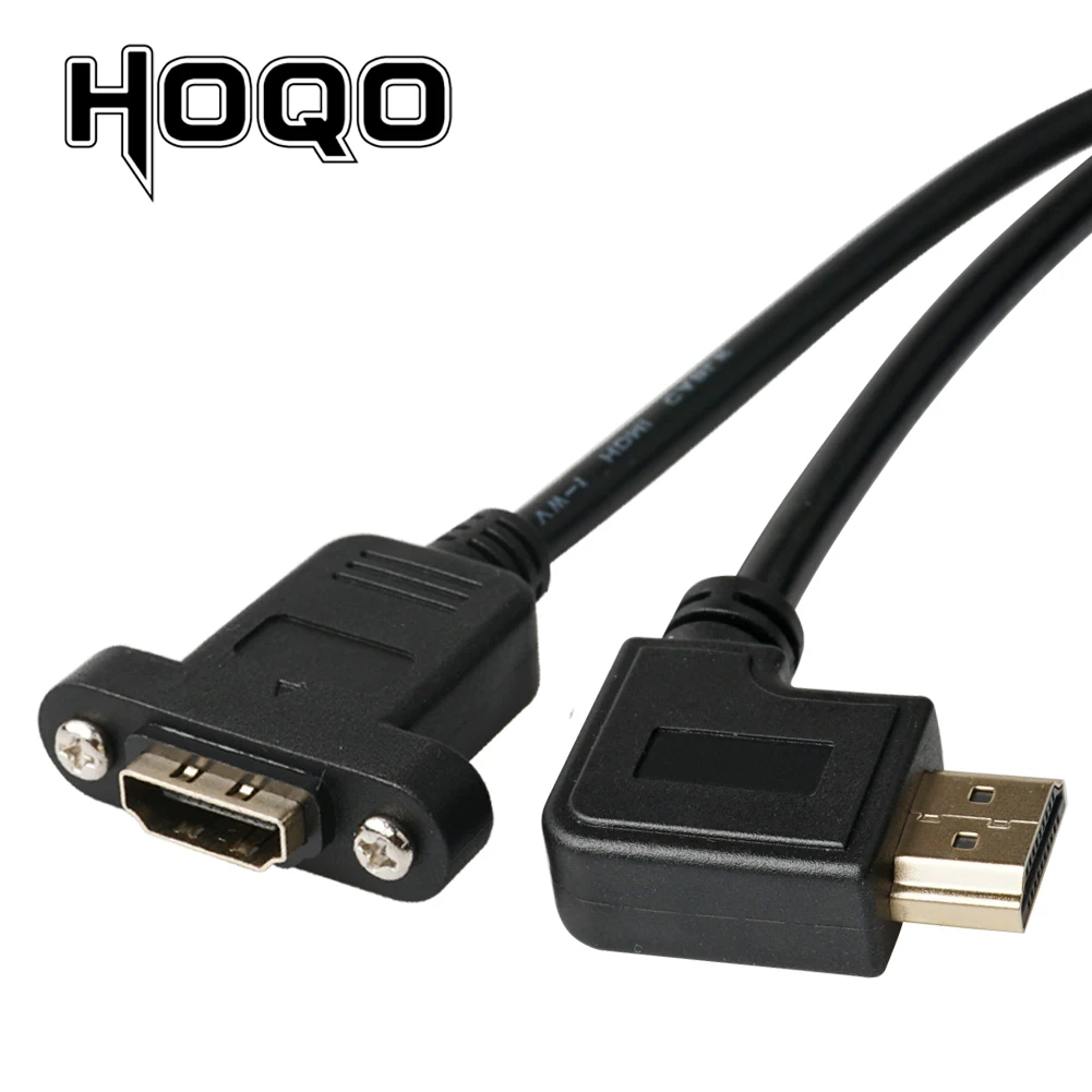 HDMI-Совместимость с прямым углом 90 градусов HDMI Панель крепление разъем