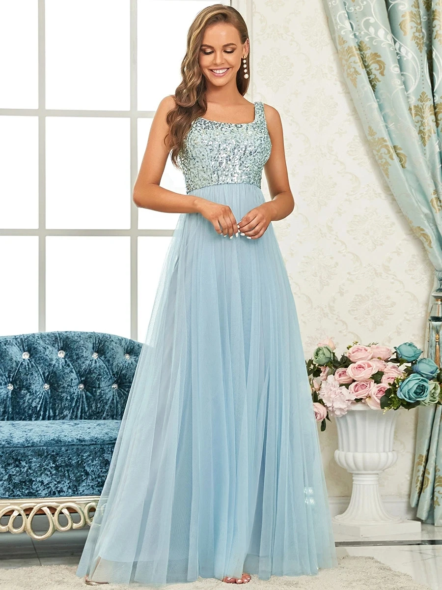 Spectacular U Neck Sleeveless A Line Wholesale Bridesmaid Dresses