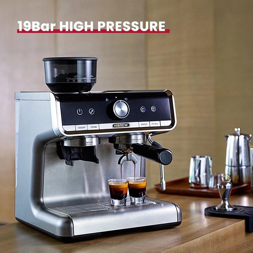 Бариста HiBREW Pro 19Bar для эспрессо кофемашина коммерческого уровня с полным