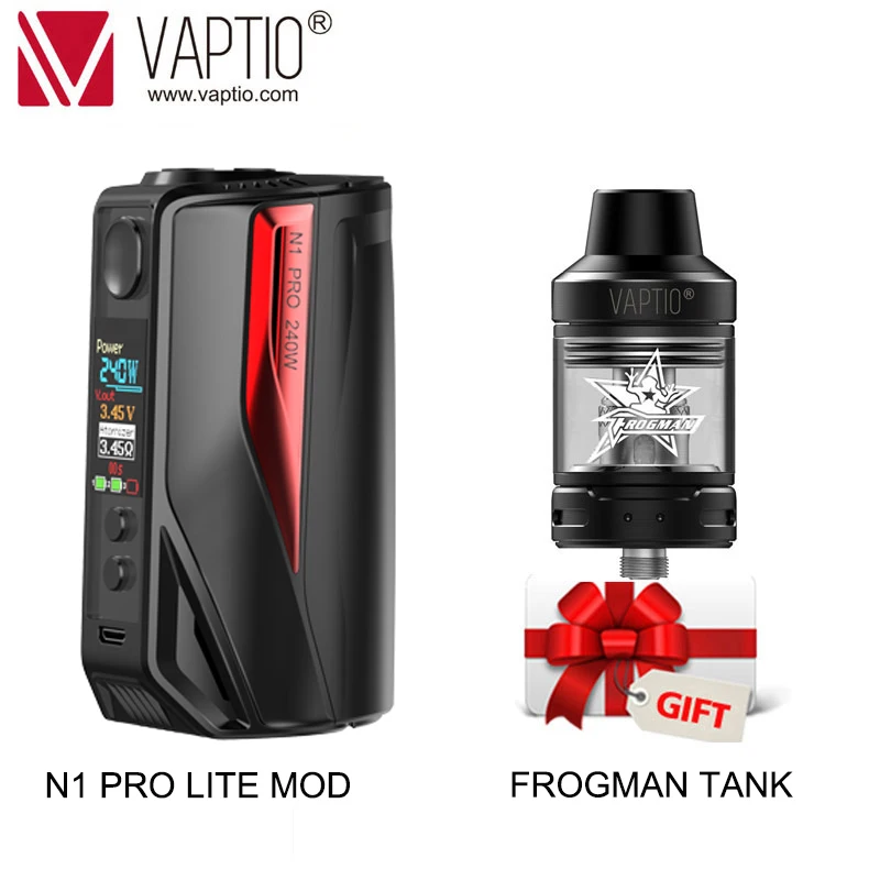Подарочный Танк Vape mod 200 Вт оригинальная электронная сигарета Vaptio N1 Pro Box MOD