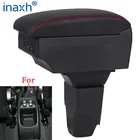 Подлокотник для PEUGEOT 206, 2017, автомобильный подлокотник, коробка для хранения, аксессуары для автомобиля, интерьер с USB-индикатором