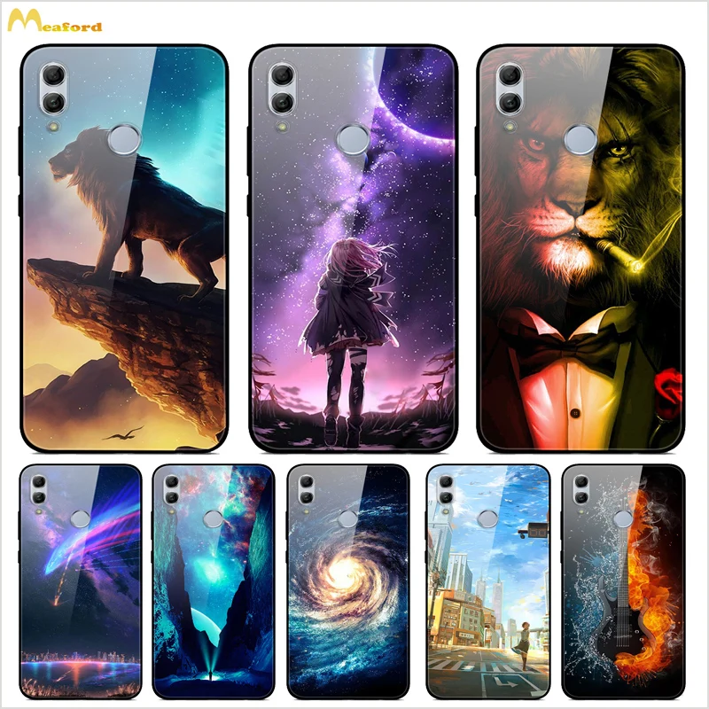 Для Huawei honor 10 lite чехол из закаленного стекла для мобильного телефона Honor вид ТПУ