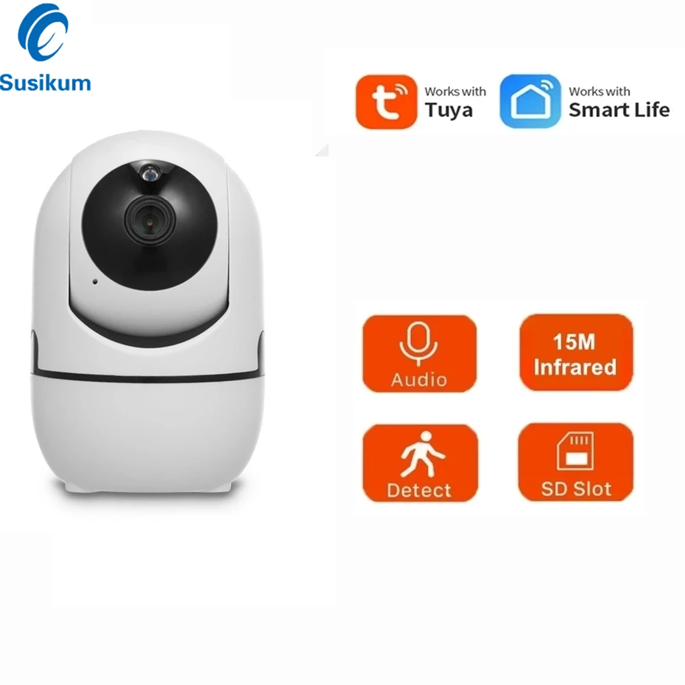 

Tuya Wifi Camera IP 2MP Home Security Camera IR Night Vision P2P Wireless Surveillance CCTV Network Two Way Audio Wifi Camera