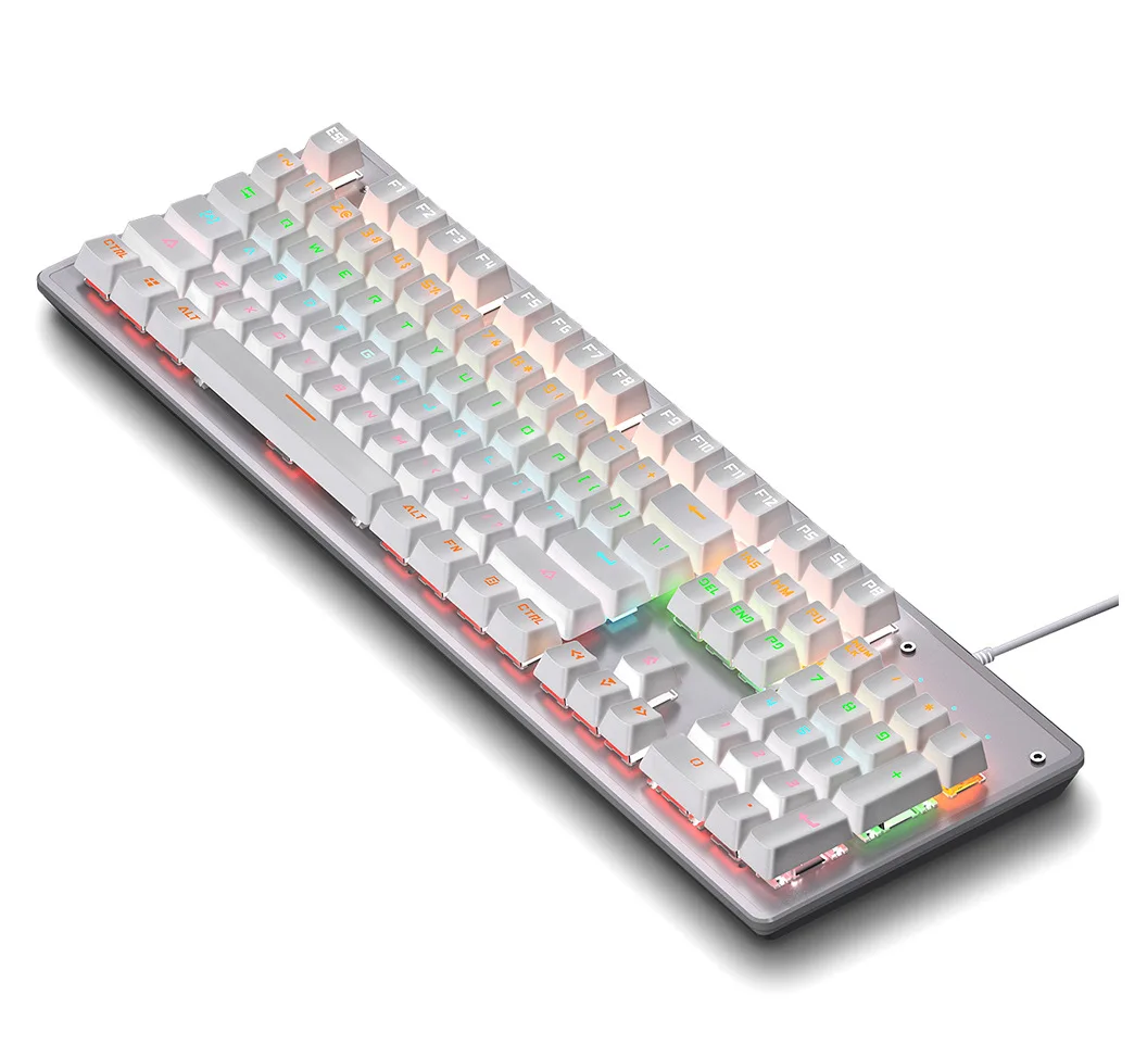 

104-key K880 luminous mechanical green axis keyboard eating chicken game competitive live office keyboard factory genuine