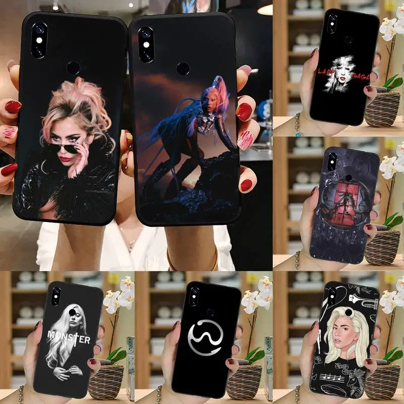

Lady gaga American famous singer Phone Case For Xiaomi Redmi note 7 8 9 11 t s 10 A pro lite funda shell coque cover