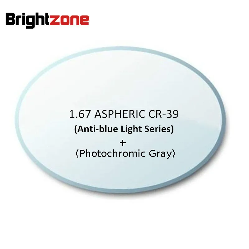 1 67 ASP Anti светильник фотохромные серые AR фотополимерные диоптрийные очки с