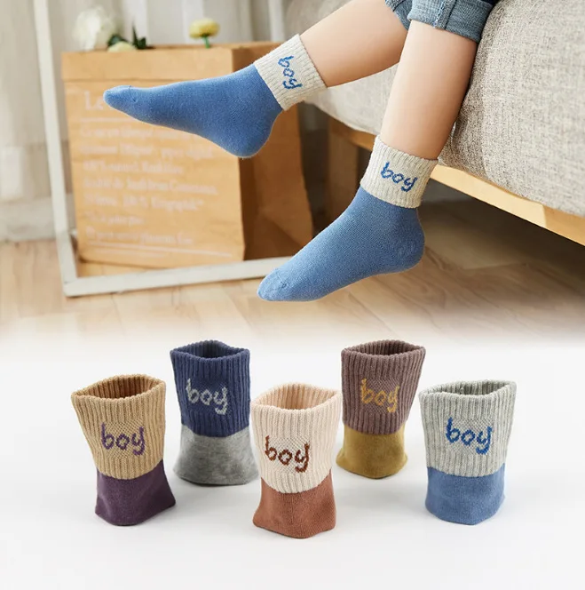 

Хлопковые Дышащие носки для новорожденных; Сезон весна-осень; 0-12 лет; 5 пар