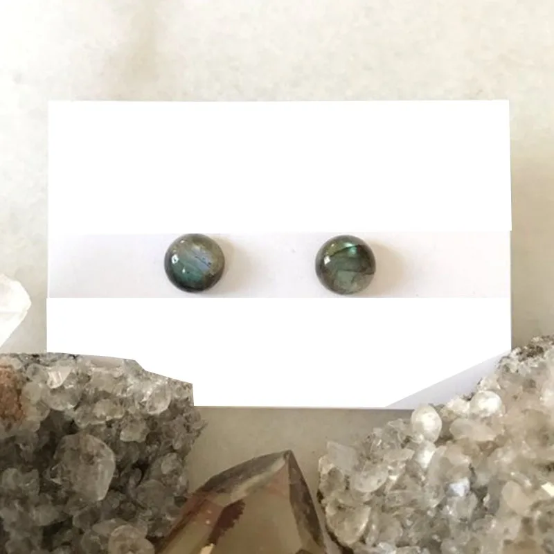 Labradorite Stud Earrings- Crystal Earrings | Украшения и аксессуары