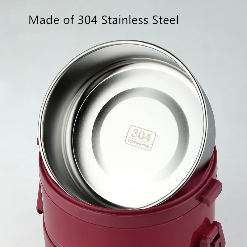 Портативный Ланч-бокс из нержавеющей стали 304 большая емкость многослойный