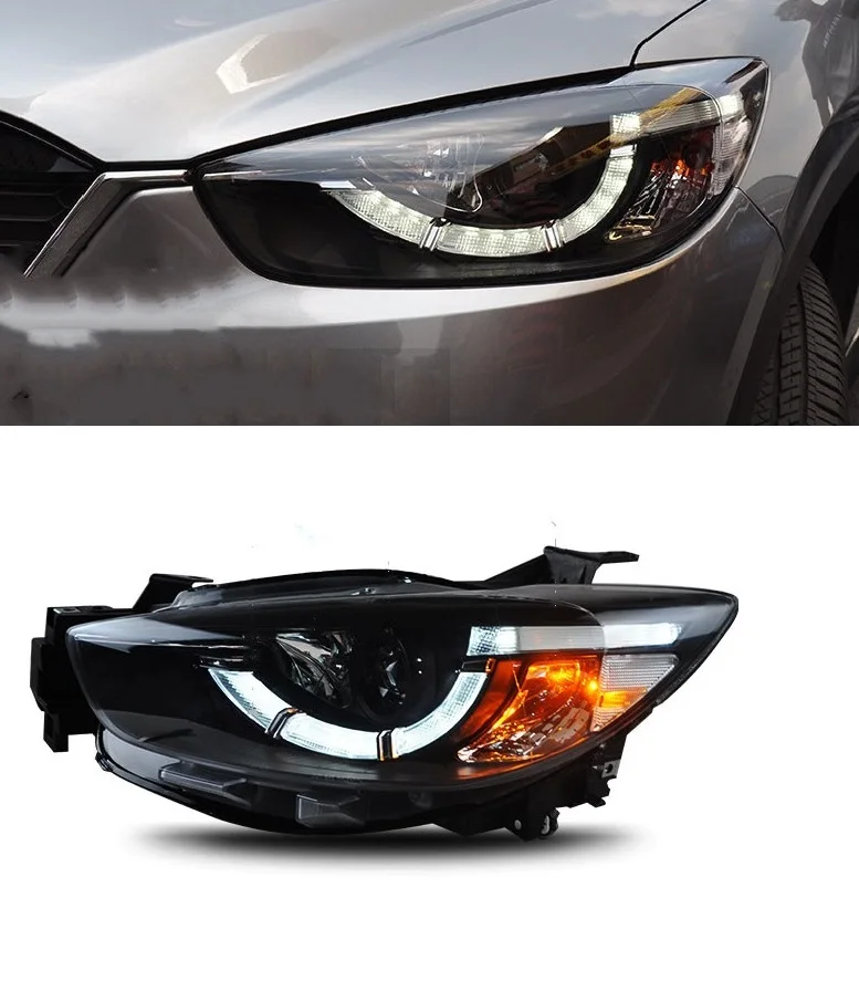 CAPQX переднего бампера фара для Mazda CX 5 CX5 2013 2015 светодиодный головной светильник