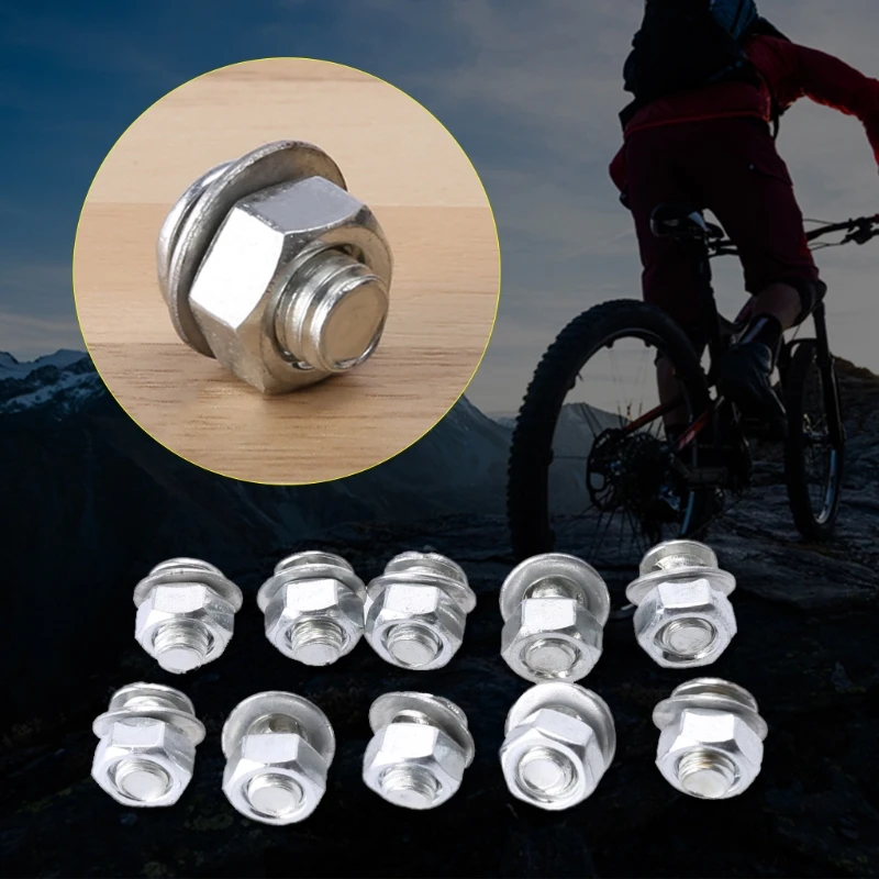 10 шт. тормоз кабельный регулятор зажим стопорный винт болт велосипед мопед