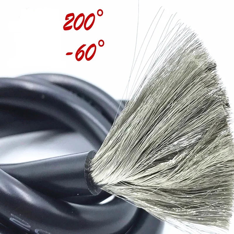 1 метр красный + Черный силиконовый кабель 13AWG 12AWG 14AWG 16WG 18AWG 20AWG 22AWG 24AWG термостойкий