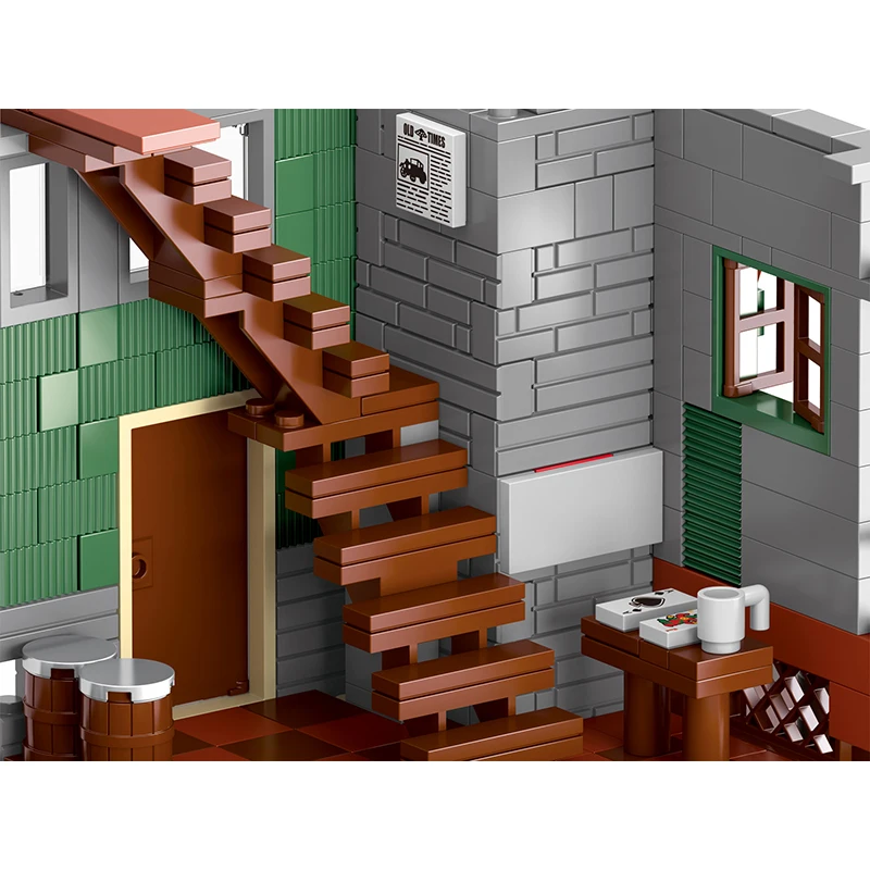 

Mailackers Creator Expert City Street Series Dive Shop Wharf View Building Block Modular Ideas House Education Toys Kids Gift