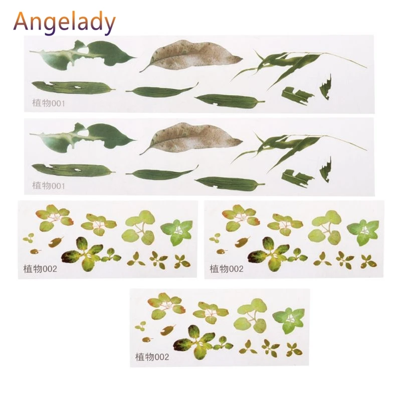 5 шт. 3D наклейки в виде листьев|Инструменты и оборудование для украшений| |