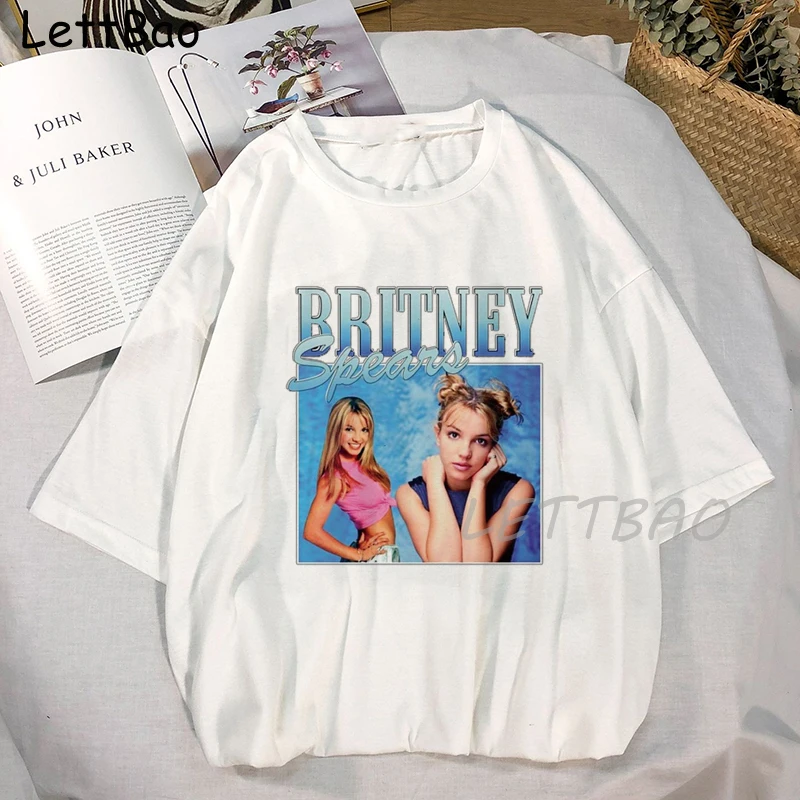 Футболка Britney Spears женская с красивым фото хипстерская Повседневная футболка из
