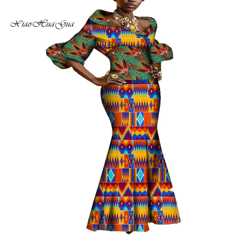 Moda africano vestidos para mulheres bazin riche
