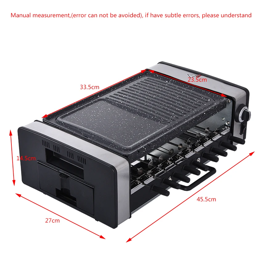 Новое поступление домашняя электрическая решетка для барбекю бытовая Бездымная
