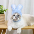 Аксессуары для кошек, головной убор для кошек, костюм с заячьими ушками, шапка для домашних животных, косплей, костюмы для кошек, малый размер собаки котята, быстрая доставка
