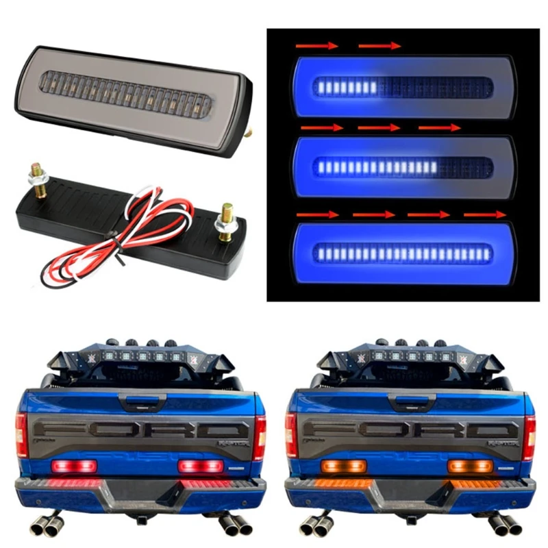40LED Two-color Strobe Warning Light Flashing Vehicle Signal Flash Beacon Emergency Brake Lamp Auto Night Driving Safety | Автомобили и