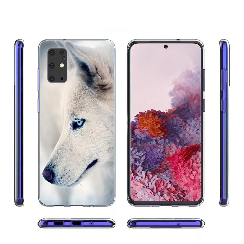 Ice Wolf Moon Soft TPU Phone Case for Samsung Galaxy A52 A72 A51 A71 A41 A31 A21S A10 A20 A11 A40 A50 A70 A22 A42 A12 A30 Cover