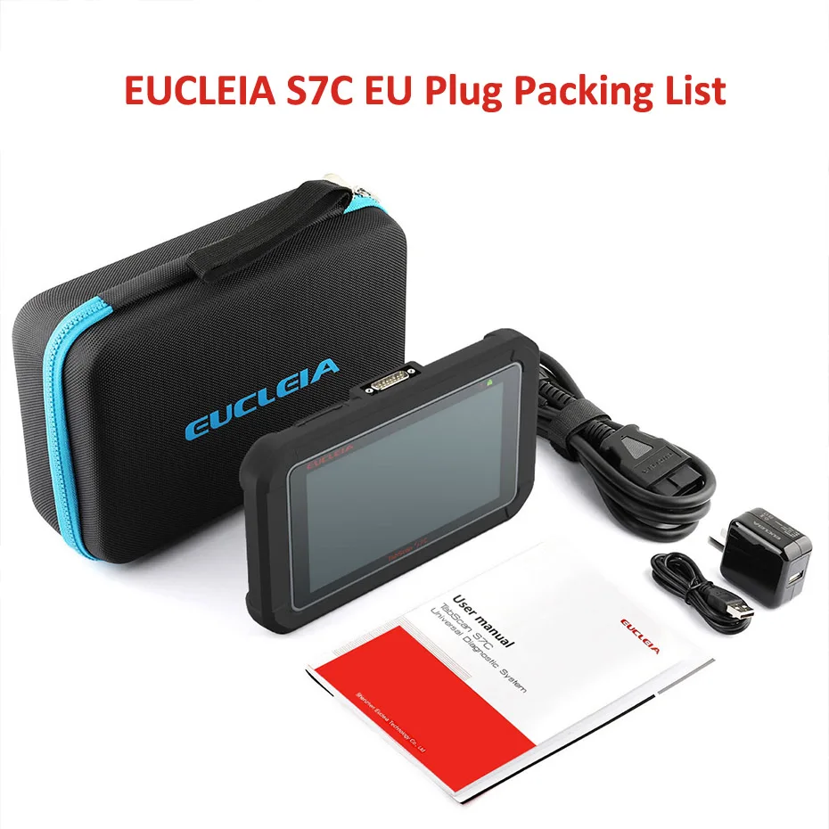 EUCLEIA S7C OBD2 автомобильный сканер полная система OBD2 автомобильный диагностический инструмент ABS SAS EPB DPF масляный Сервис Сброс OBD автоматический сканер ODB - Цвет: EU Plug